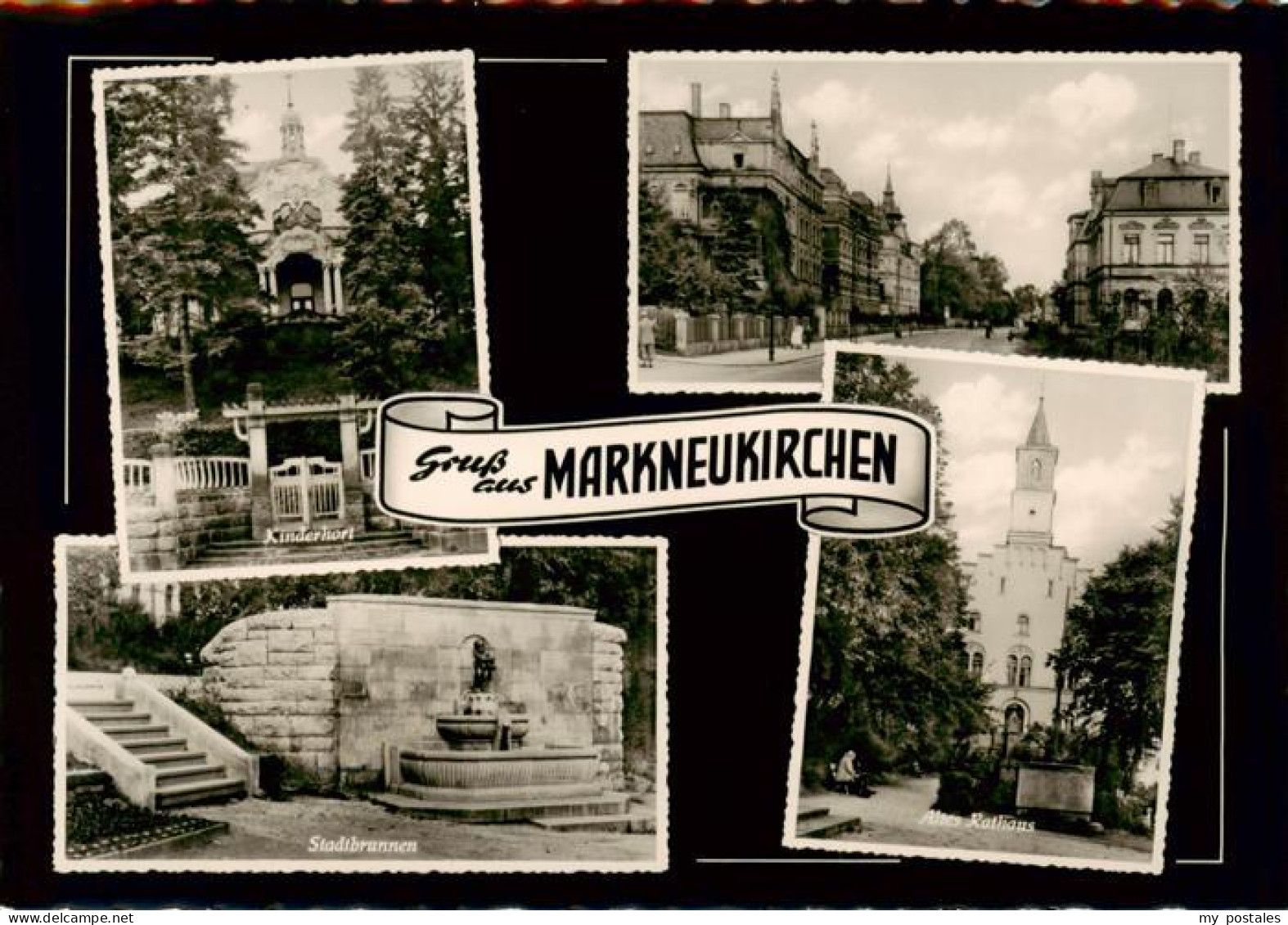73888019 Markneukirchen Kinderhort Stadtbrunnen Altes Rathaus Markneukirchen - Markneukirchen