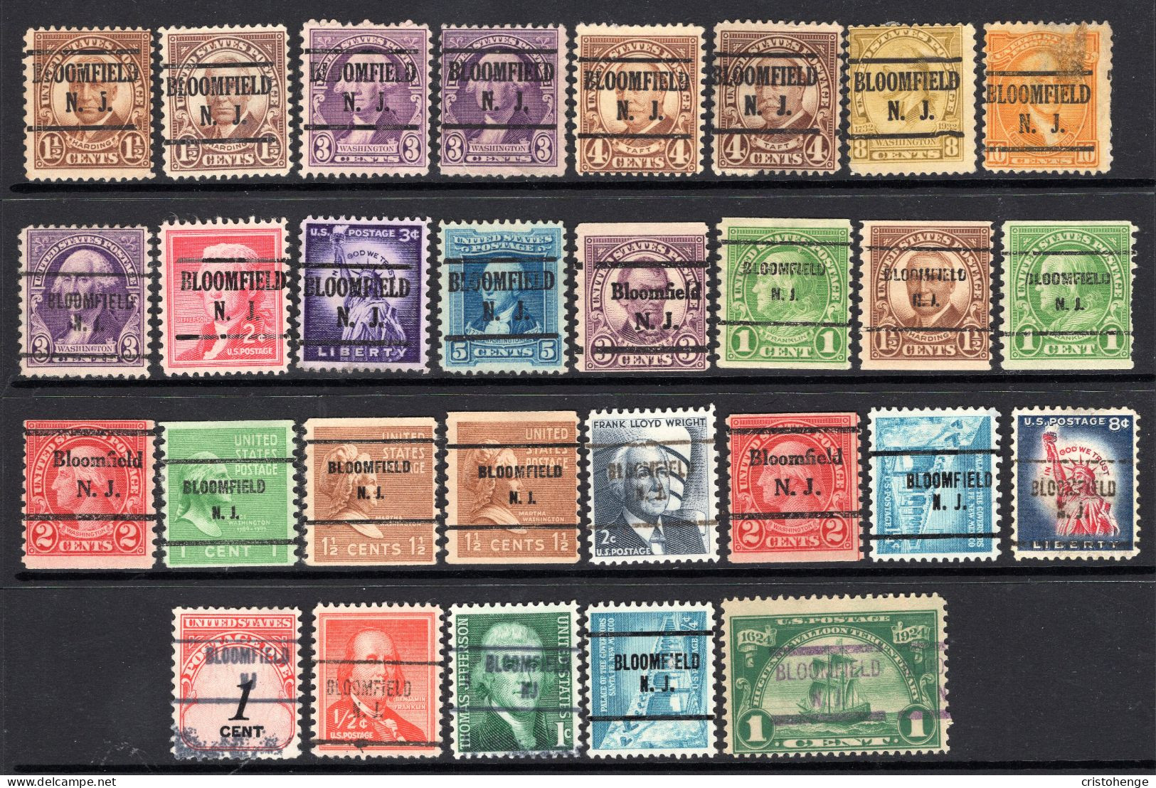 USA Precancel - New Jersey - Bloomfield - Small Collection - Precancels