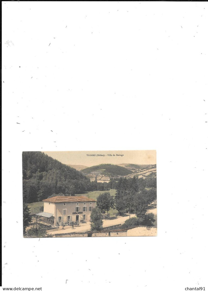 CARTE POSTALE 69 TARARE VILLA DU BARRAGE VOYAGEE - Tarare