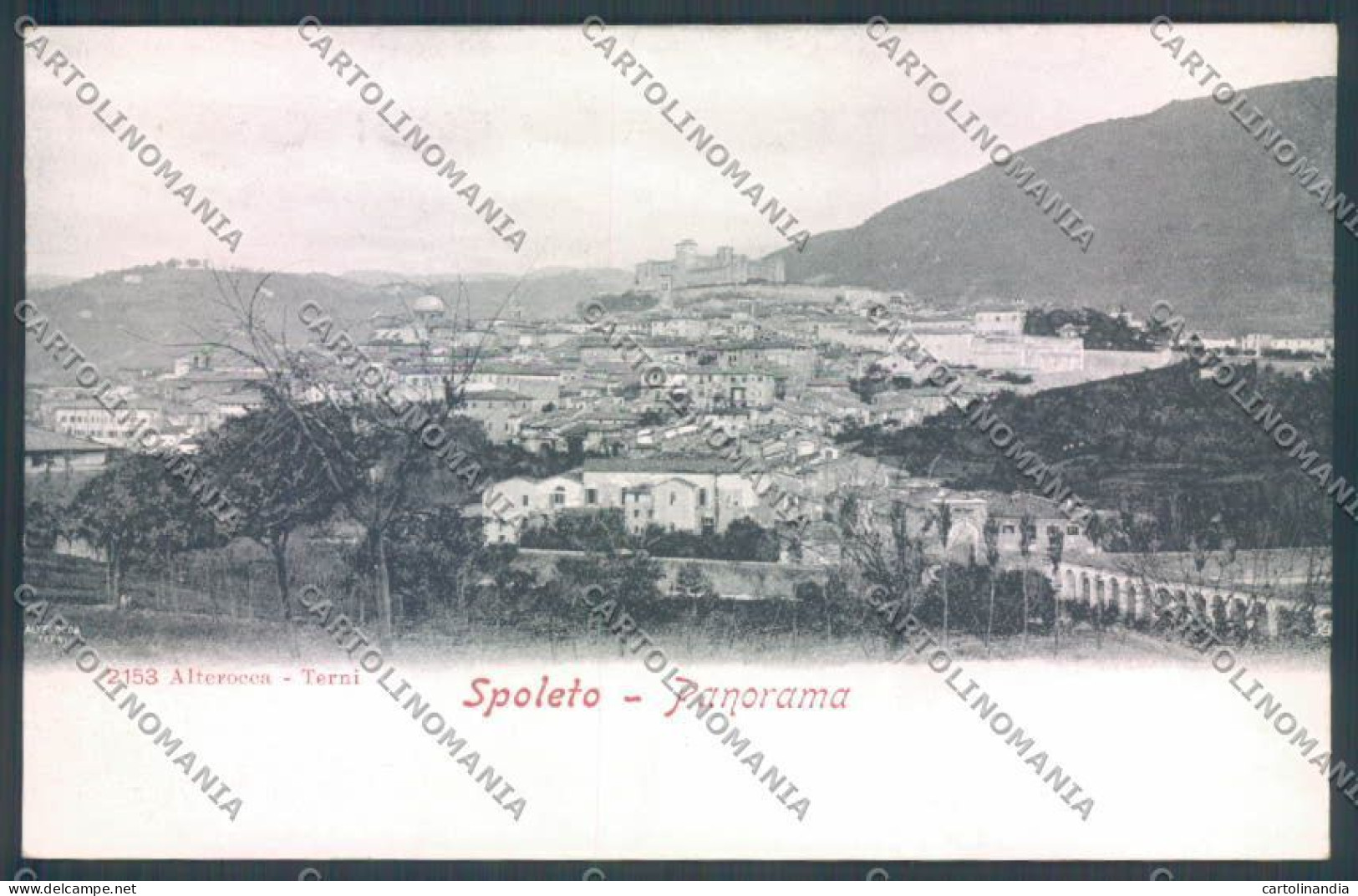 Perugia Spoleto Alterocca 2153 Cartolina ZB5903 - Perugia