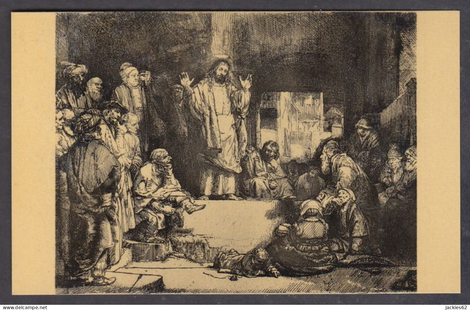 PR378/ REMBRANDT, *Jésus-Christ Prêchant Ou La Petite Tombe*, Musée Du Louvre  - Paintings