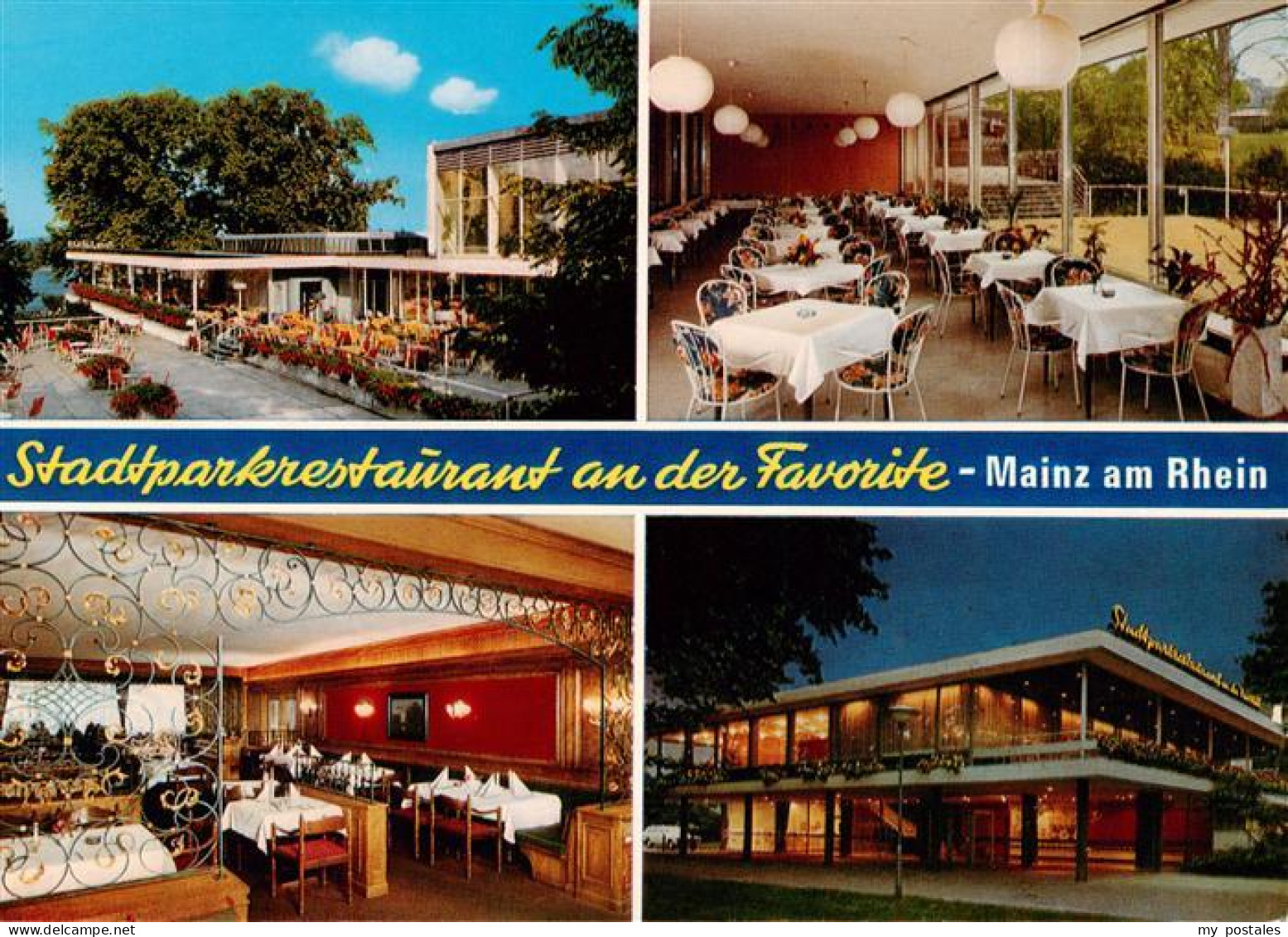 73887944 Mainz  Rhein Stadtparkrestaurant An Der Favorite Gastraeume Terrasse  - Mainz