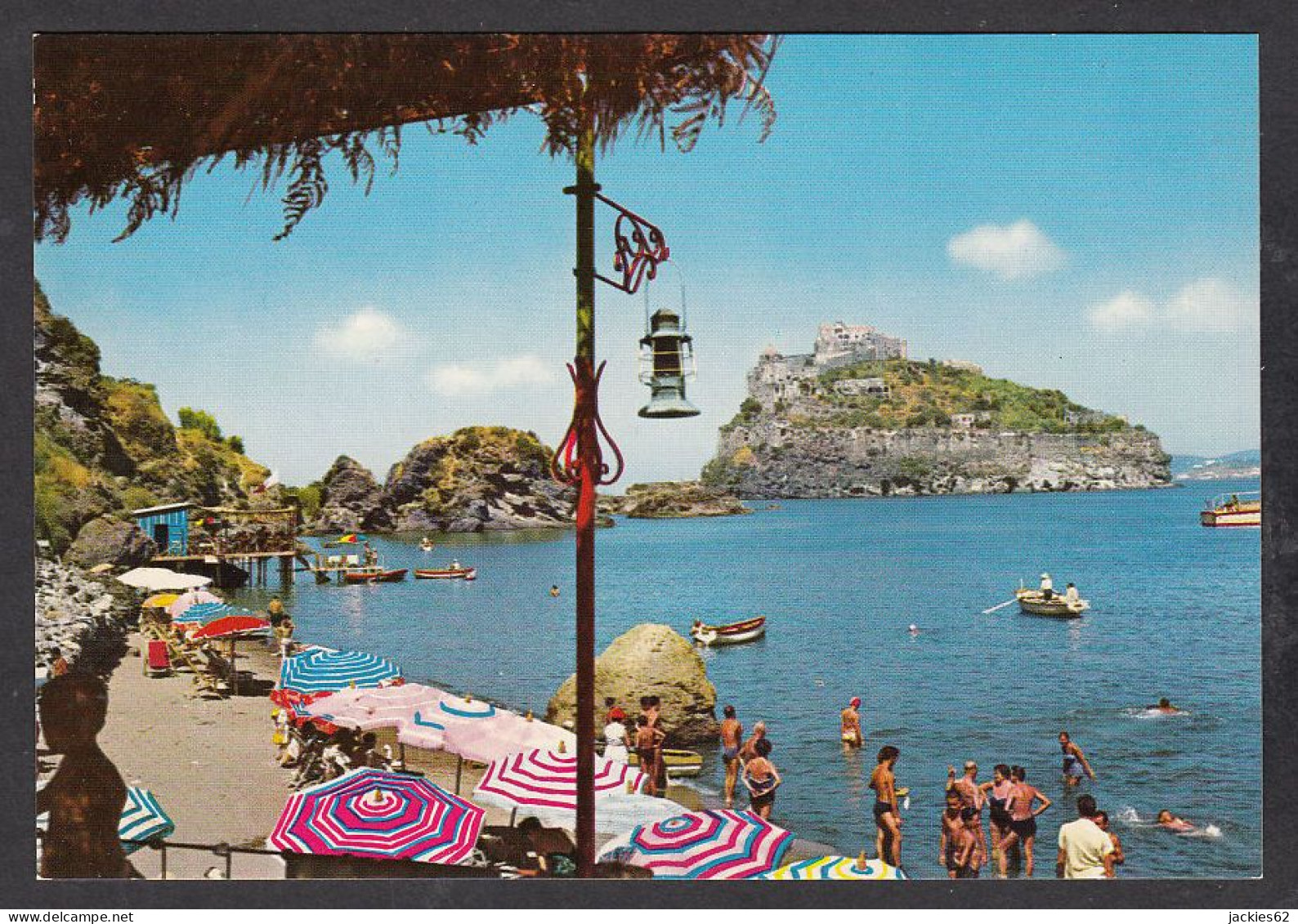 088856/ ISCHIA, Ischia Ponte, Castello Aragonese E Spiaggia Cartaromana - Altri & Non Classificati