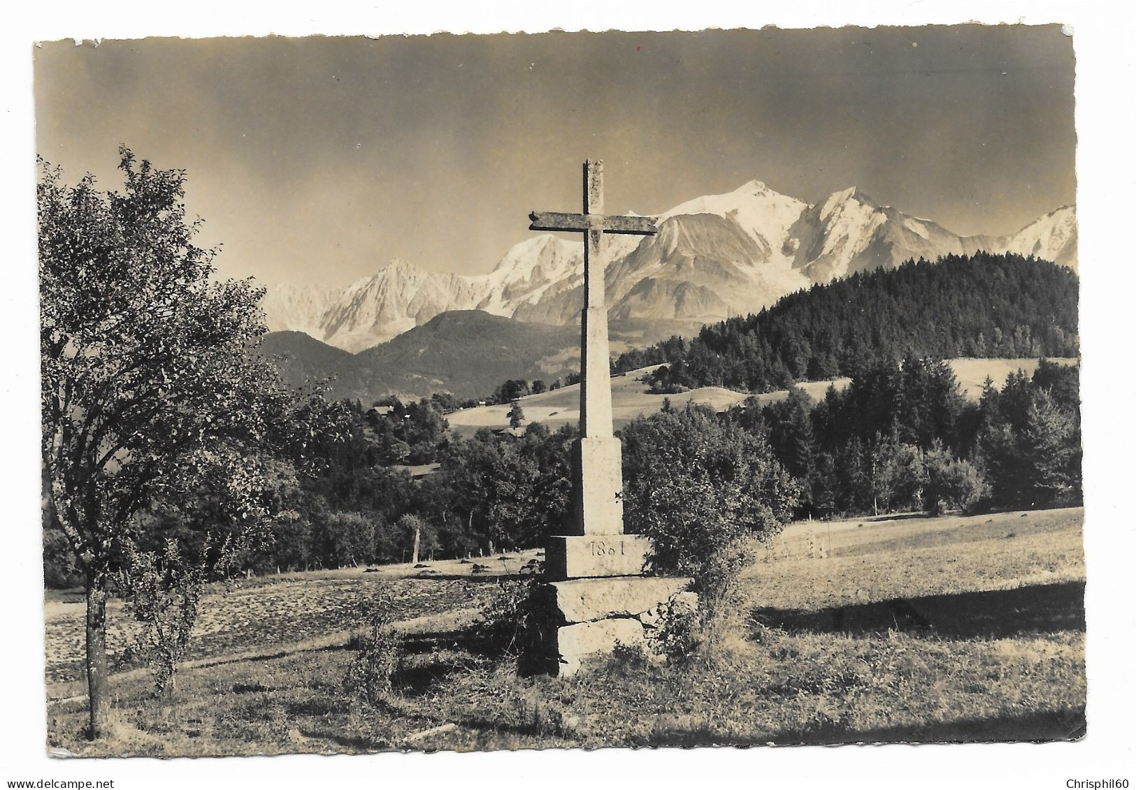 SALLANCHES - Le Mt Blanc Vu De Cordon - Cliché R. Chesneau - Circulé En 1950 - - Sallanches