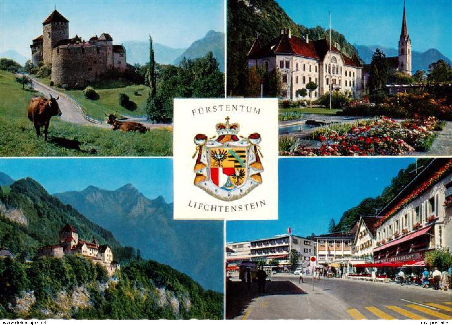 73887935 Vaduz Liechtenstein FL Schloss Landesfuerstliche Residenz Strassenparti - Liechtenstein