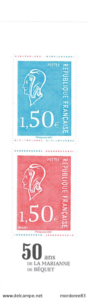 CARNET 50 ANS DE LA MARIANNE DE BEQUET NEUF NON PLIE YT 1529 - Commemoratives