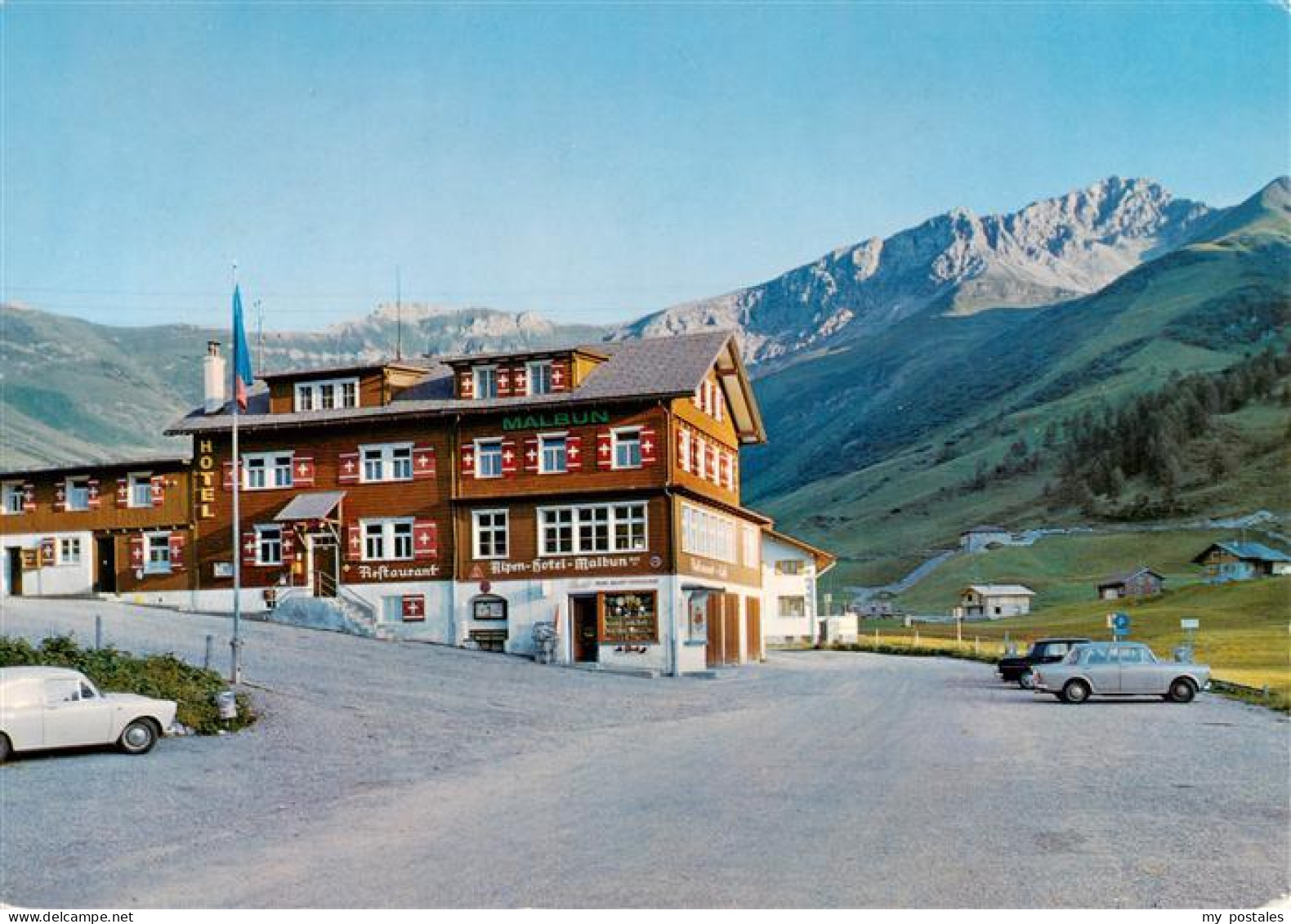 73887923 Malbun Triesenberg Liechtenstein Alpenhotel Malbun Mit Sareiserjoch Und - Liechtenstein