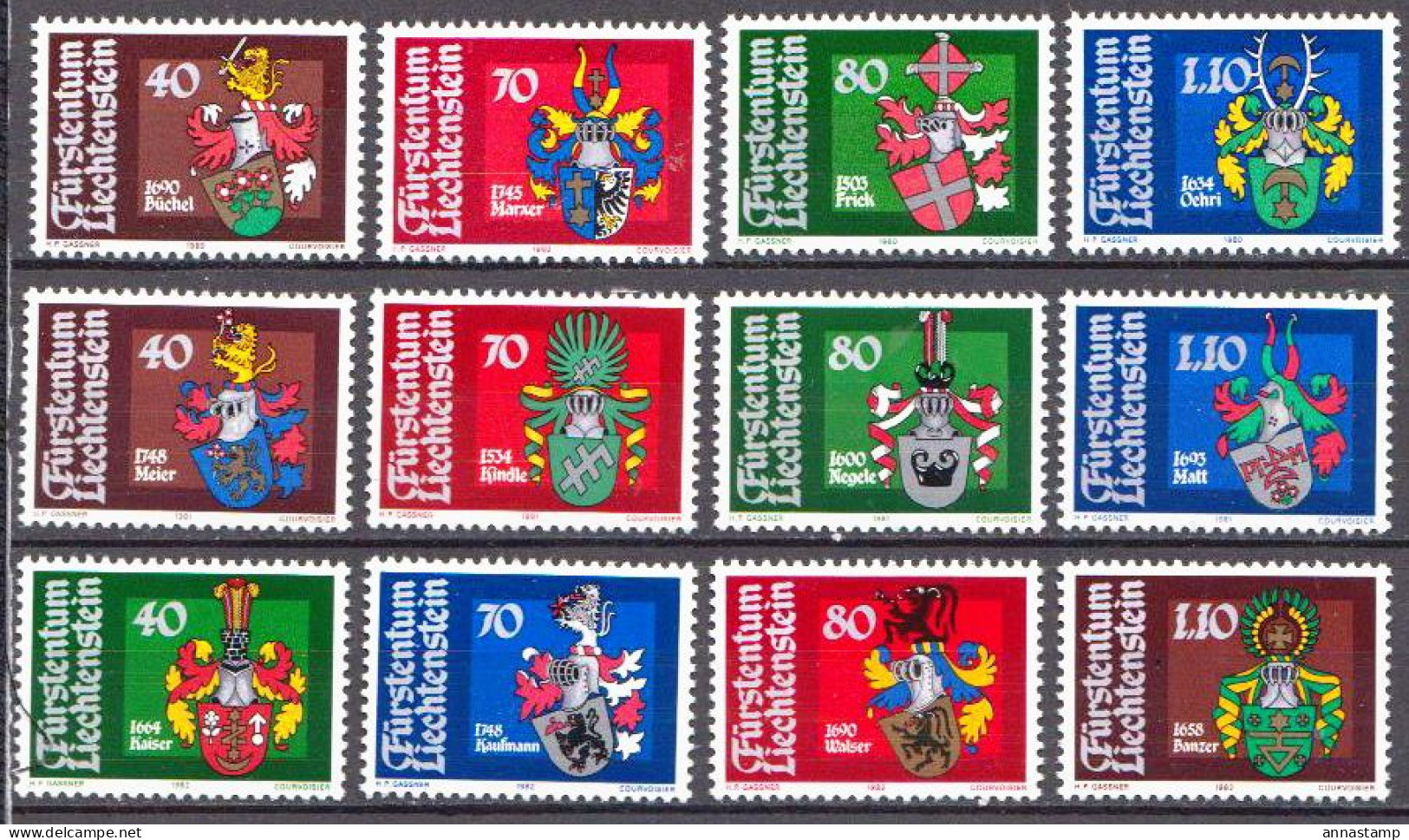 Liechtenstein MNH Sets - Briefmarken
