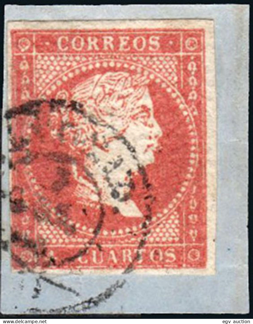 Madrid - Edi O 44 - 4 C. - Fragmento Mat Fech. Tp. II "Madrid" - Used Stamps