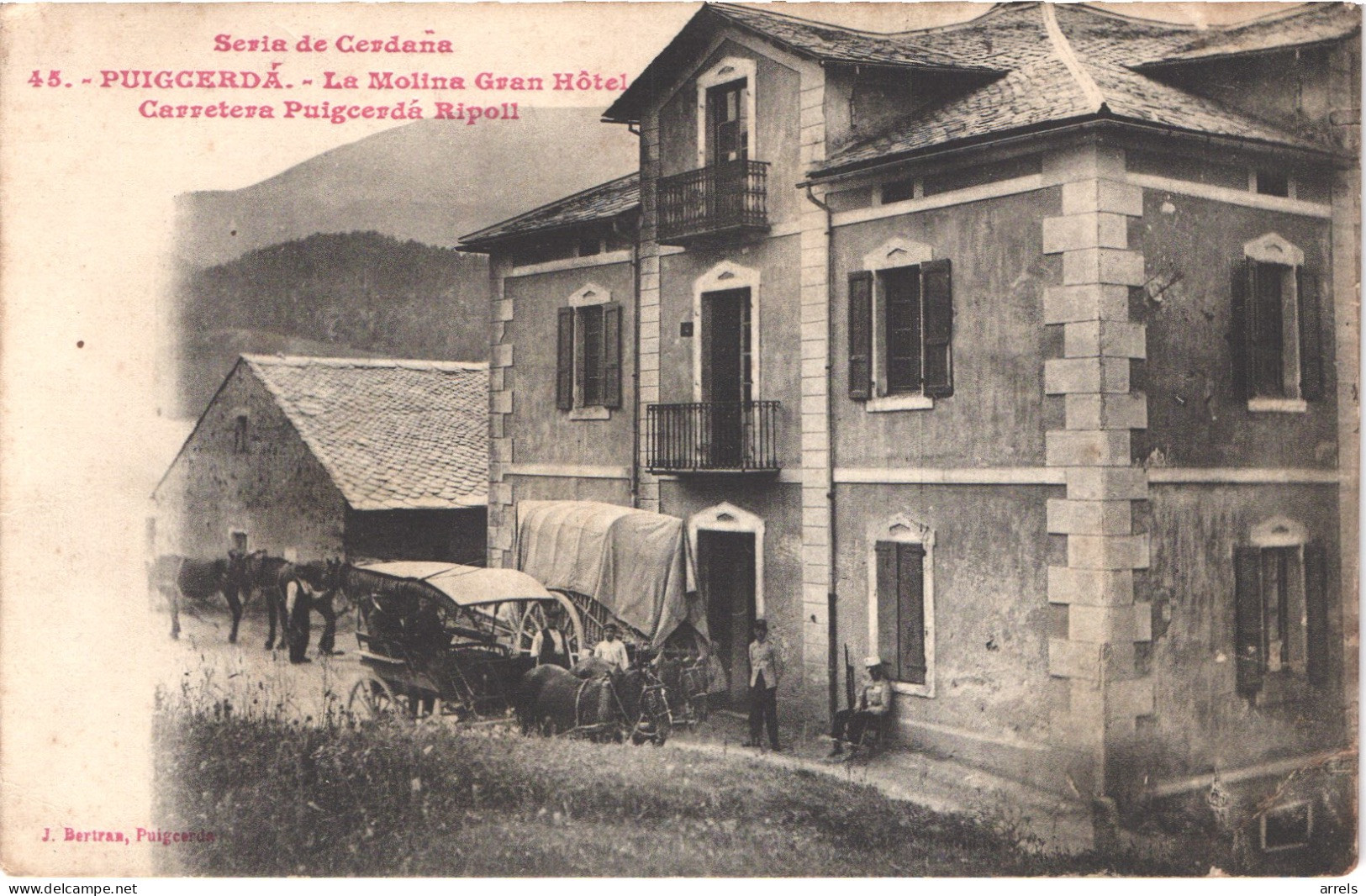 ES PUIGCERDA - Seria De Cerdana 45 - La Molina - Grand Hotel - Diligence Attelage - Animée - Belle - Sonstige & Ohne Zuordnung