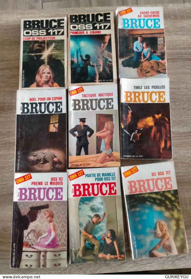 Lot De 9 Livres De Poche  Jean Bruce OSS 117 N° 3.8.31.91.97.118.167.180.197 - Acción