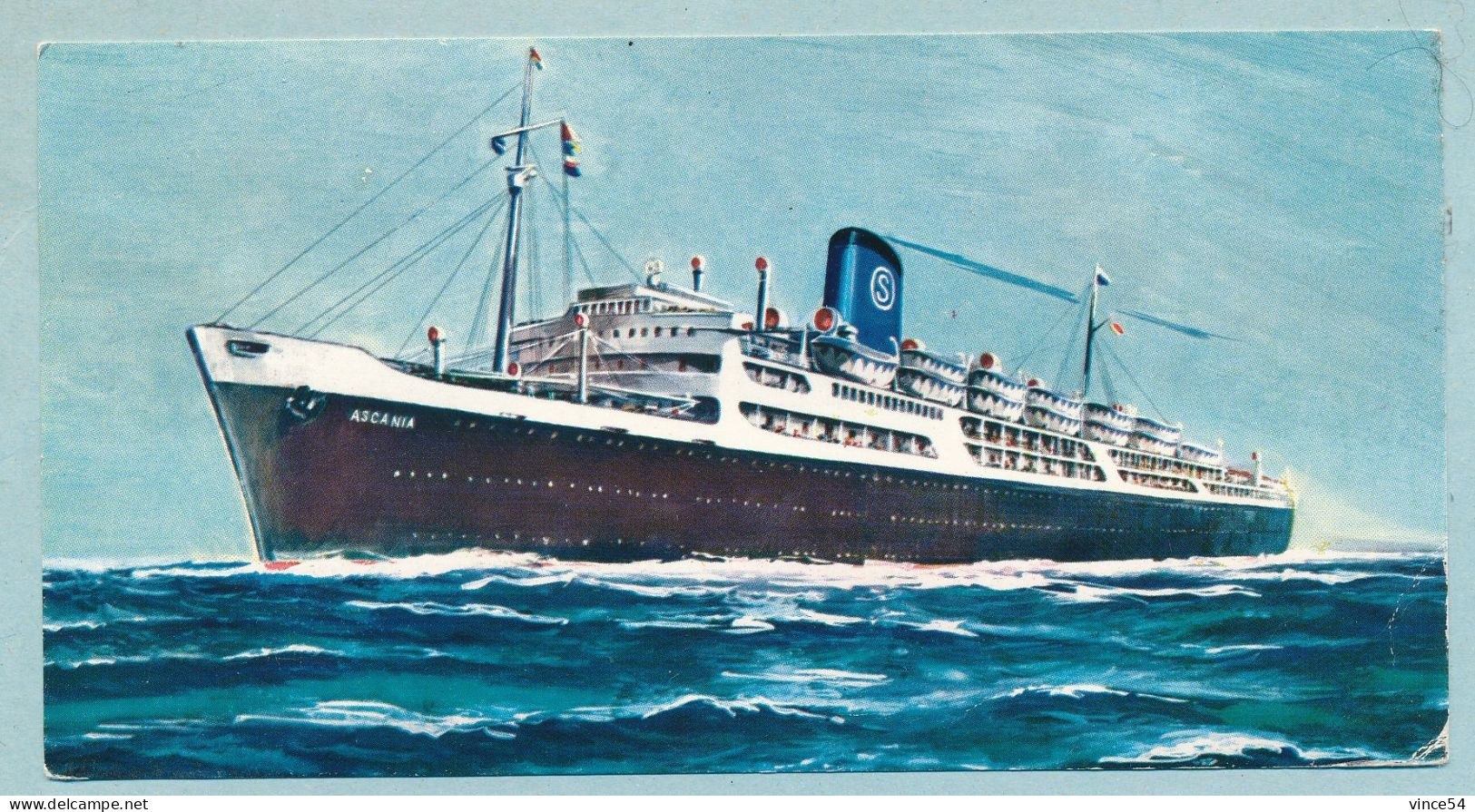 SIOSA LINE - T/N ASCANIA - Crociere Settimanalu Mediterraneo - Steamers