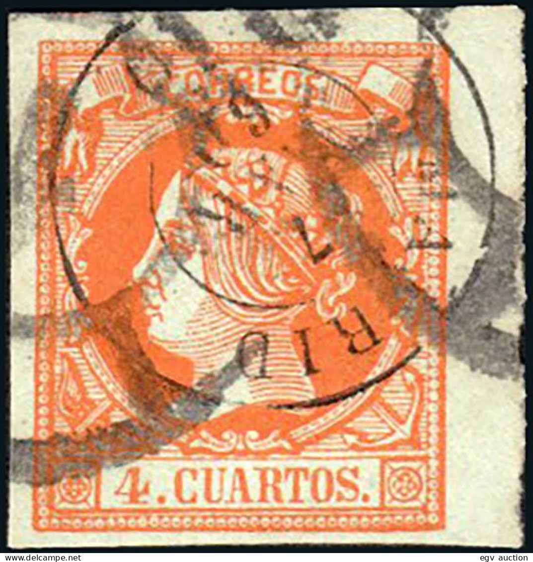 Madrid - Edi O 52 - 4 C. - Mat Fech. Tp. II "Madrid" + Rueda Carreta - Used Stamps