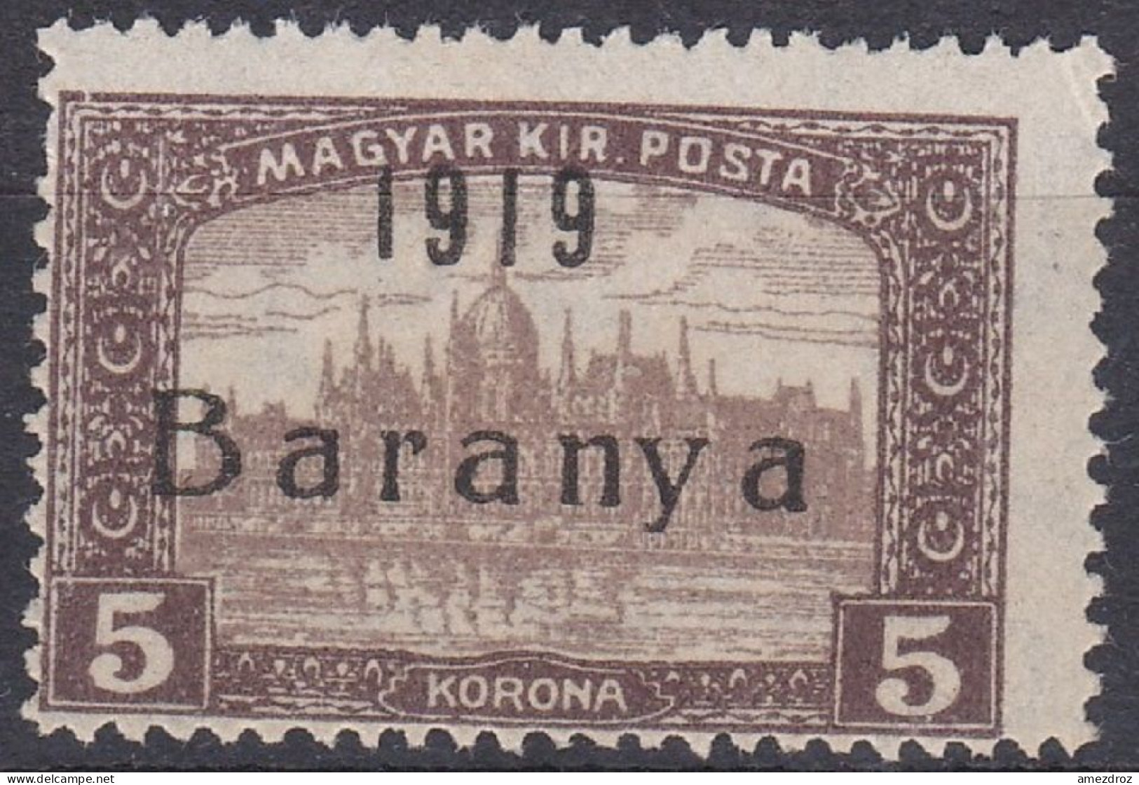 Hongrie Baranya 1919 Mi 33 Palais Du Parlement    (A17) - Baranya