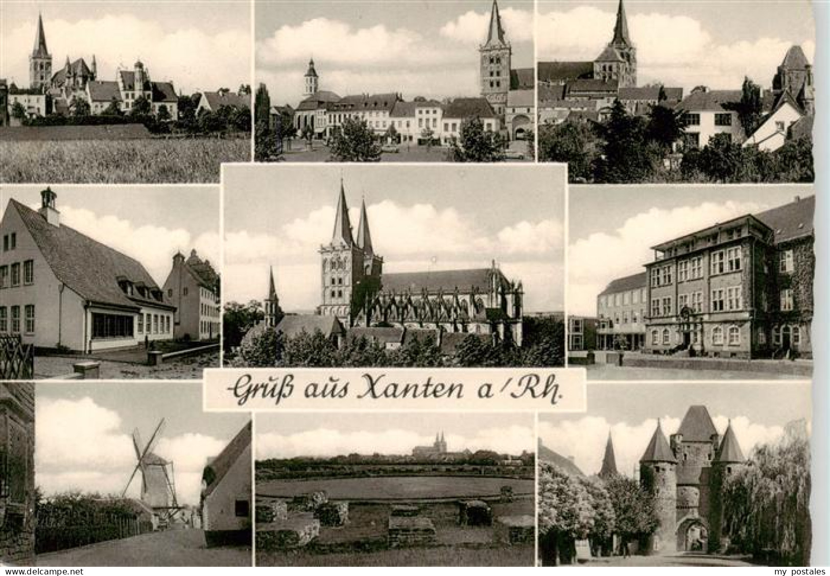 73887799 Xanten Ortsansichten Mit Kirchen Schloss Und Windmuehl Xanten - Xanten