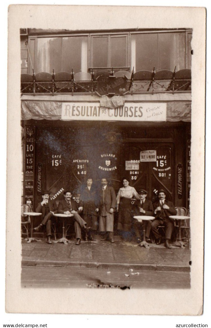 Devanture Café. Maison Brunswick. Carte Photo Animée Non Située - Cafés