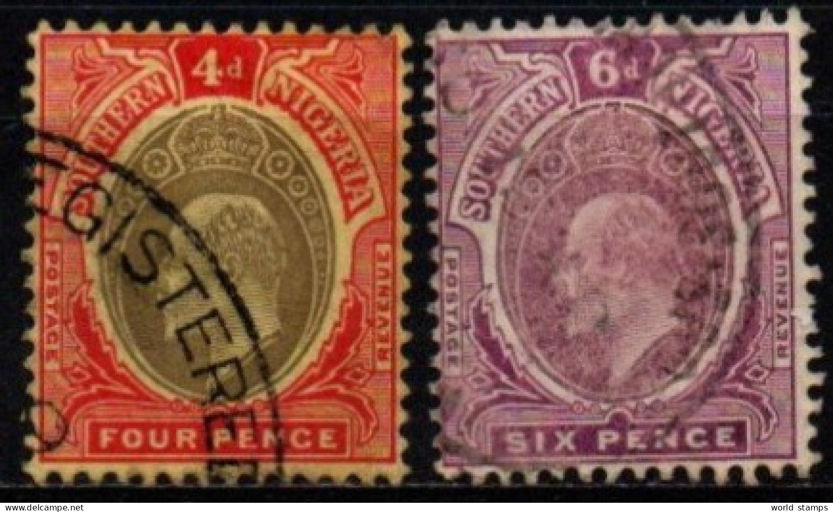 NIGERIA DU SUD 1907-10 O - Nigeria (...-1960)