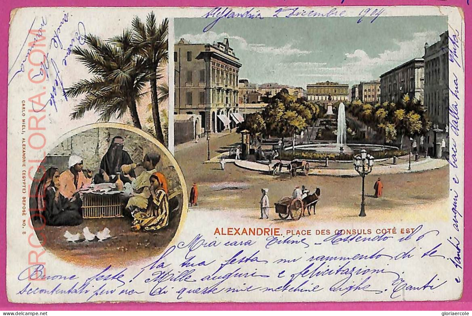 Ag2931 - EGYPT - VINTAGE POSTCARD - Alexandrie - 1904 - Alexandrie