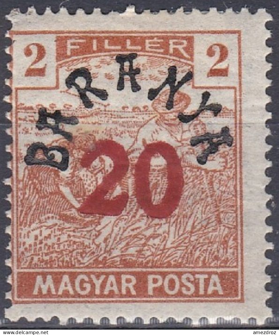 Hongrie Baranya 1919 Mi 50  Moissonneurs  (A19) - Baranya