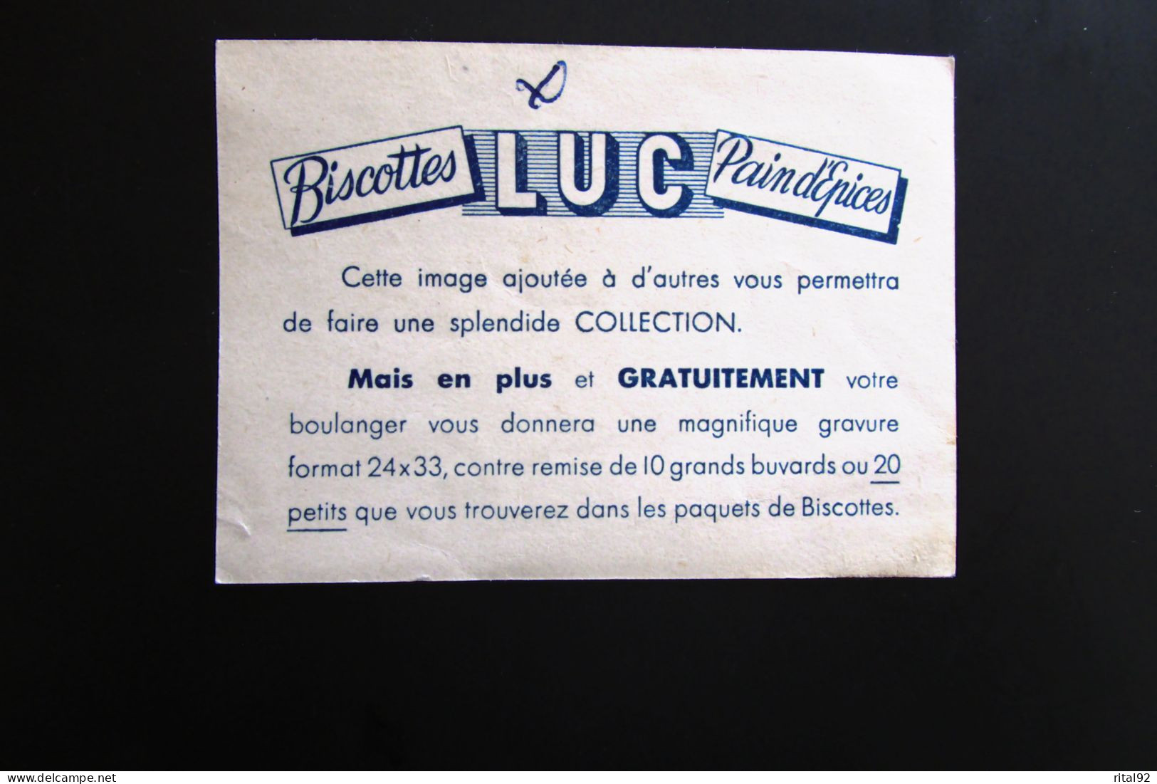 Chromo/image "Biscottes - Pain D'épices St LUC" - Série D'images à Collectionner - Sammelbilderalben & Katalogue