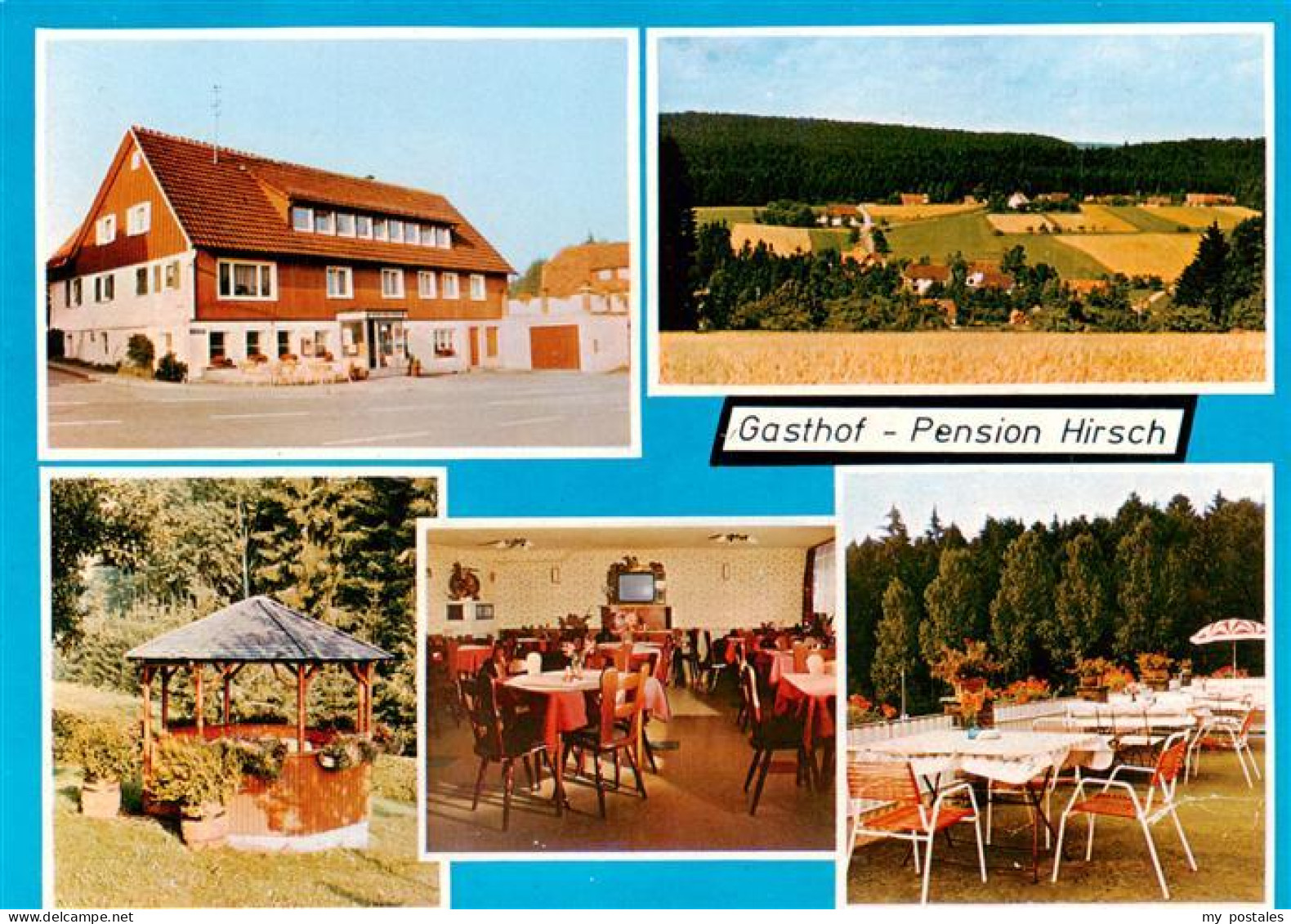 73887720 Alpirsbach Gasthof Pension Hirsch Panorama Pavillon Gaststube Terrasse  - Alpirsbach