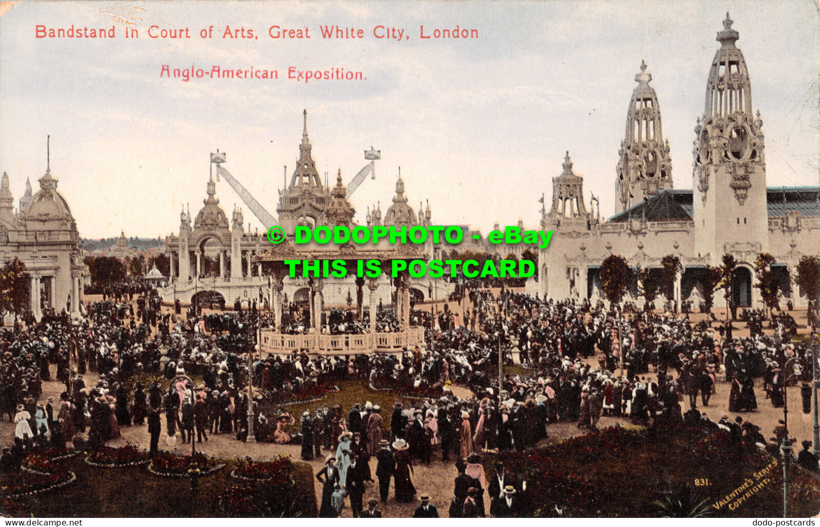 R506013 London. Bandstand In Court Of Arts. Great White City. Anglo American Exp - Sonstige & Ohne Zuordnung