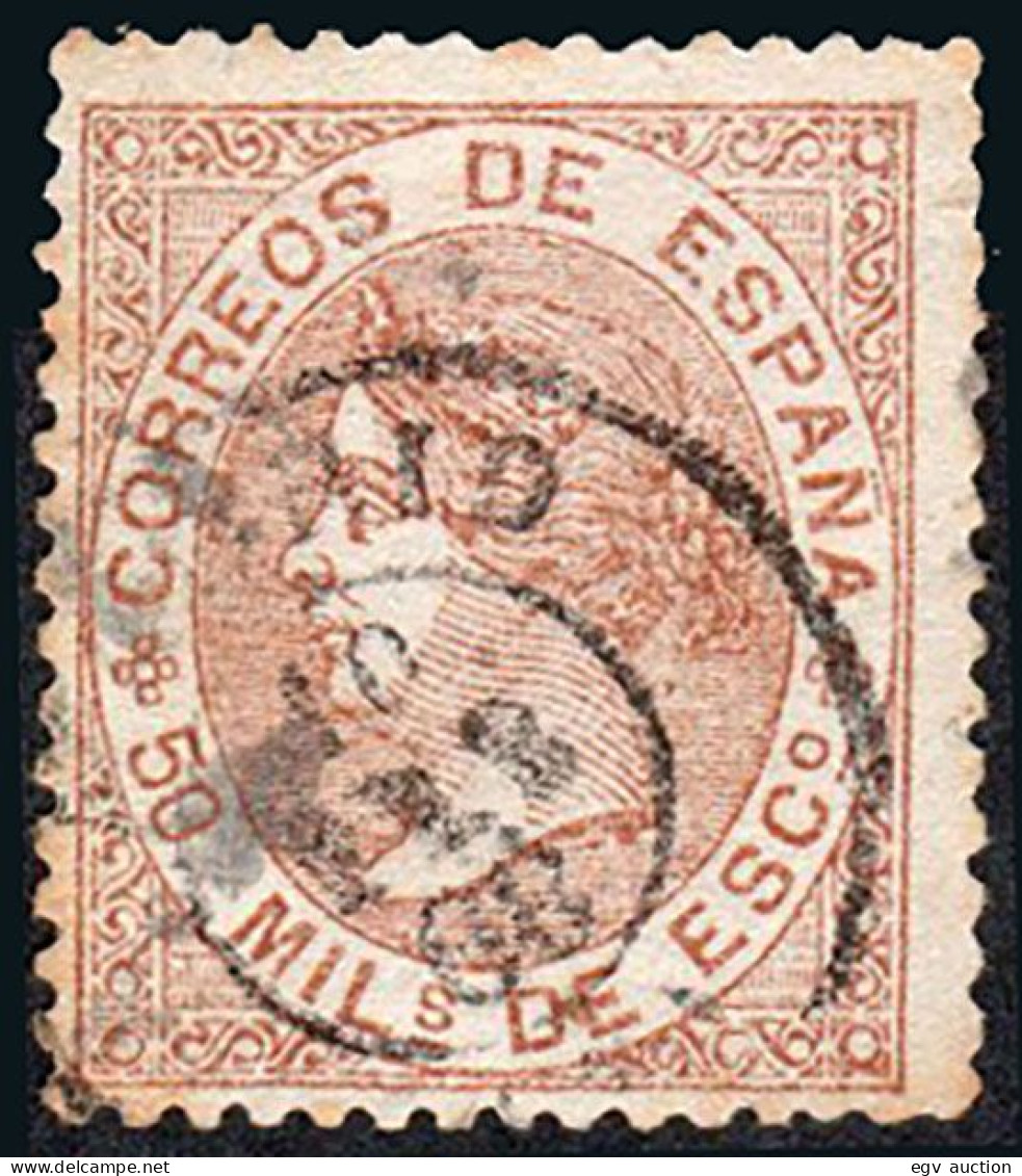 Madrid - Edi O 96 - 50 M. - Mat Fech. Tp. II "Madrid" + Parrilla Con Cifra - Used Stamps