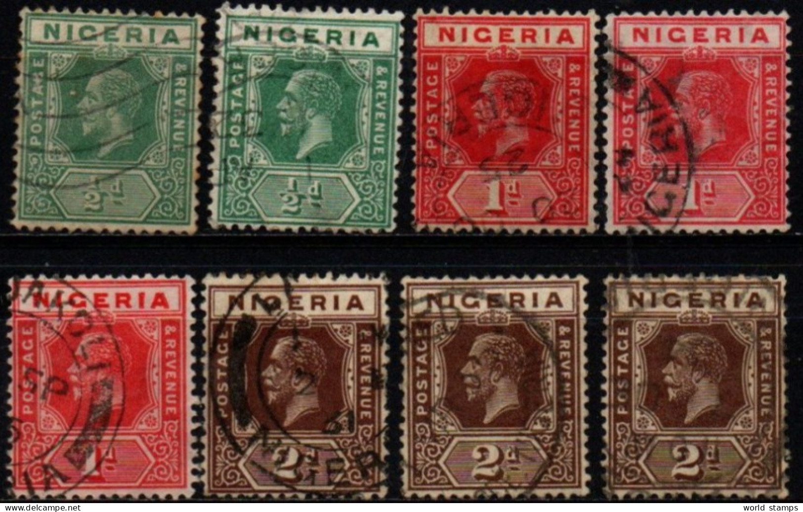 NIGERIA 1921-31 O - Nigeria (...-1960)