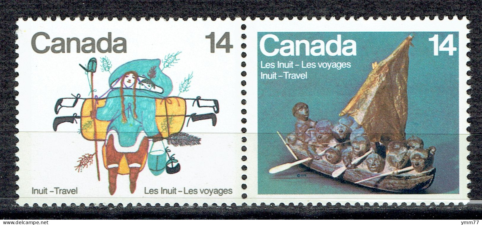 Les Voyages Chez Les Inuits : Moyens De Locomotion Utilisés Dans Le Grand Nord - Unused Stamps