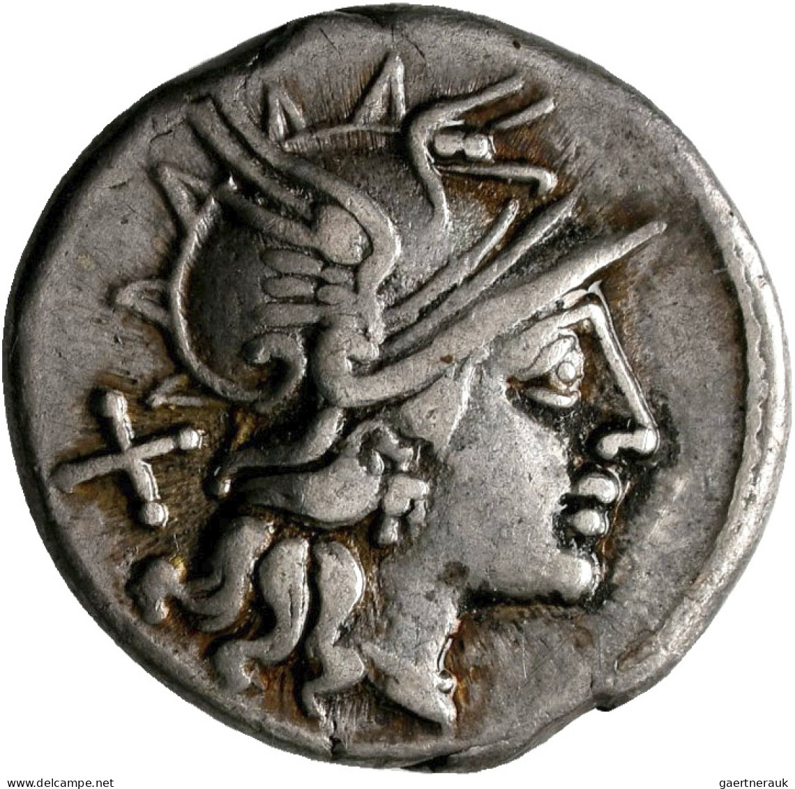 Spurius Afranius (150 V.Chr.): AR-Denar 150 V. Chr. Rom, SAFRA, 3,59 G, Albert 8 - República (-280 / -27)