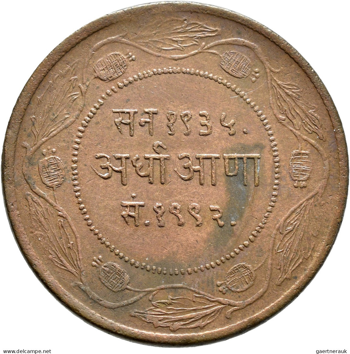 Indien: Indore Prinzenstaat, (Georg VI. Empress) Yashwant Rao II. 1926-1948: ½ U - Indien