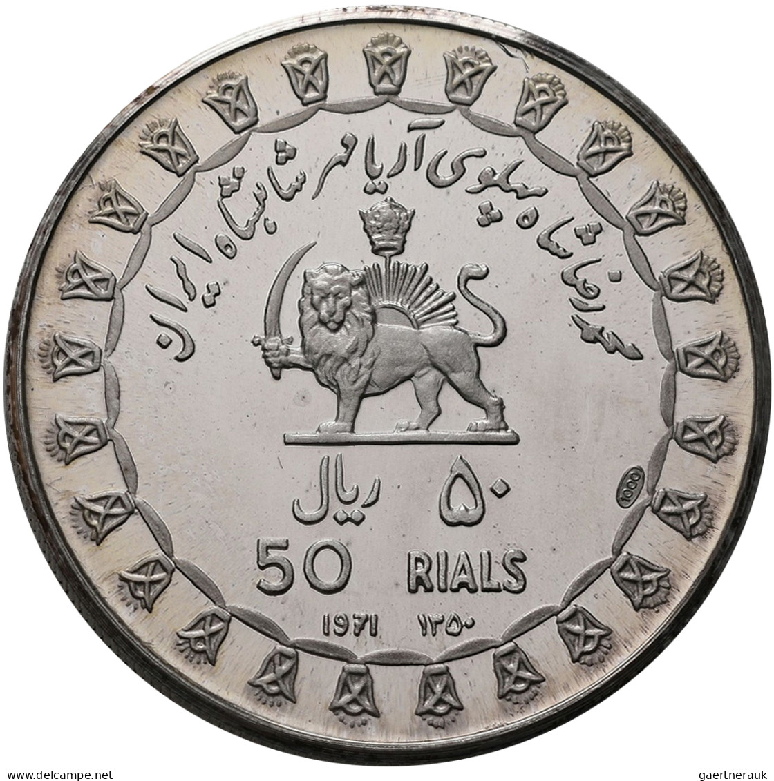 Iran: Muhammad Reza Pahlavi Shah 1941-1979: 5 Münzen mit den Nominalen 25 / 50 /