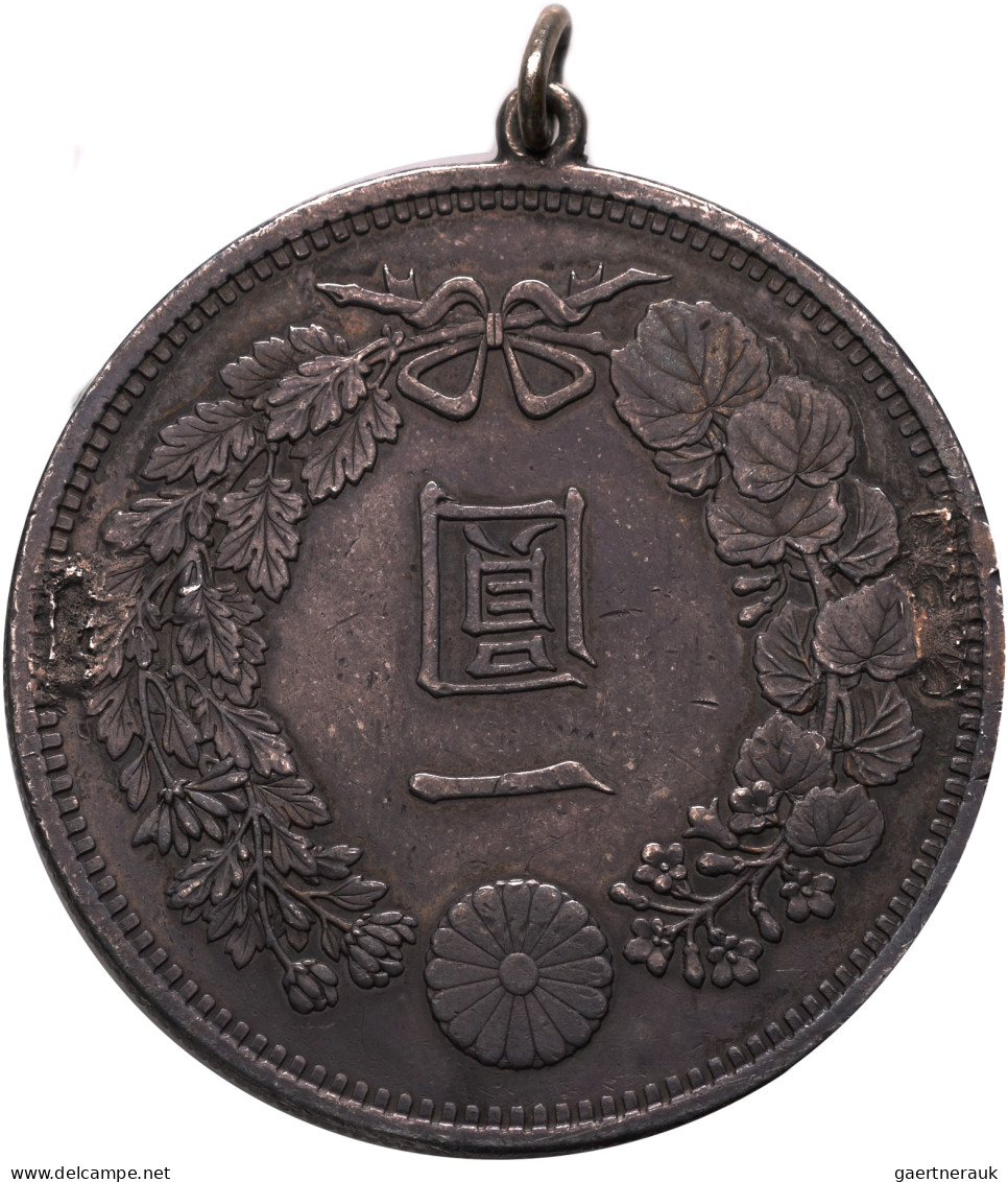 Japan: Mutsuhito (Meiji) 1867-1912: 1 Yen Jahr/Year 15 (1882), KM# Y A 25.2. 27, - Japan