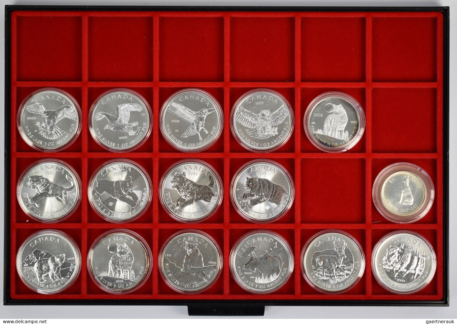 Kanada: 14 X 1 OZ Silber Mit Tiermotiven, Dabei Die Serie Wildlife 2011-2013, Bi - Canada