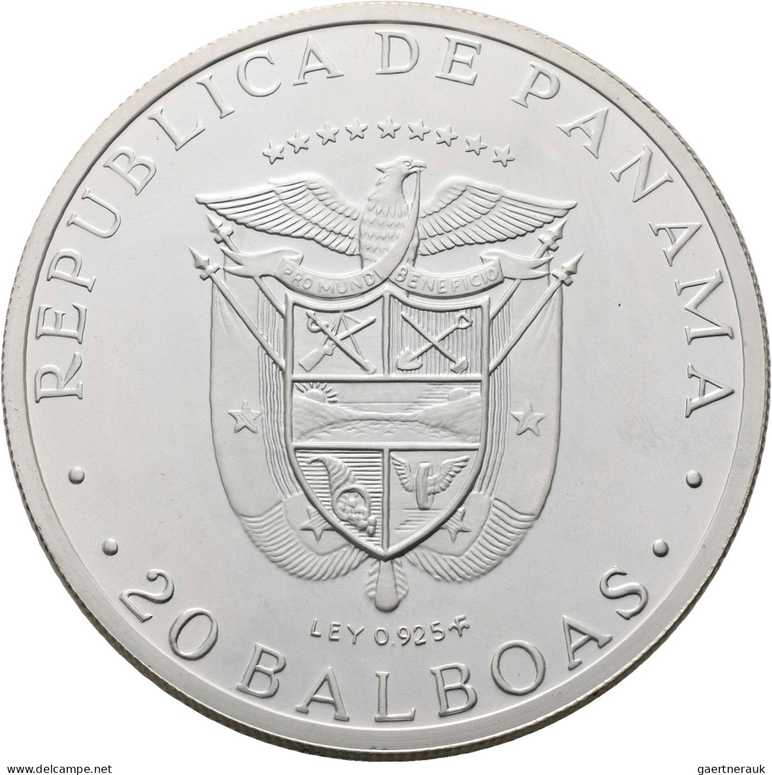 Panama: Lot 2 Stück: 20 Balboas 1974, Simon Bolivar 1783-1830. 1x In St Und 1x I - Panama