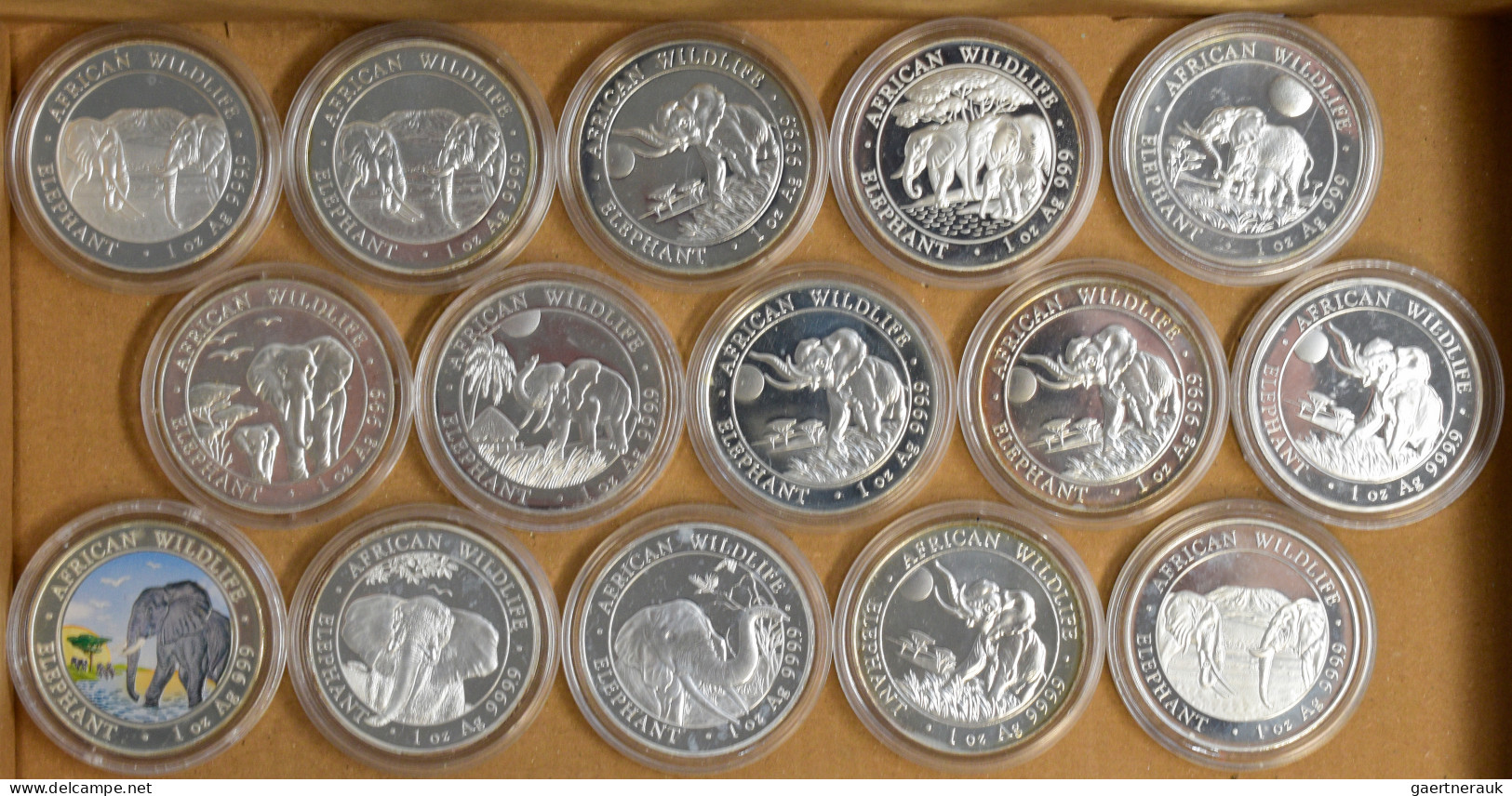 Somalia: African Wildlife: 15 X 100 Shillings 2010 - 2021 Aus Der Beliebten Seri - Somalië