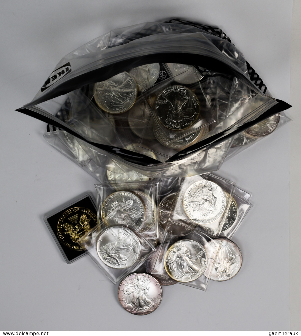 Vereinigte Staaten Von Amerika: Silberanleger Aufgepasst: 40 X 1 OZ Silver Eagle - Other & Unclassified