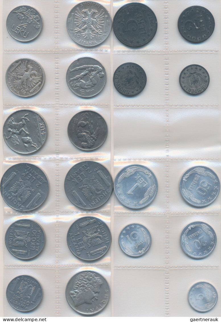Albanien: Lot 21 Münzen In Silber Und Unedlen Metallen, Zum Teil Selten Angebote - Albanië