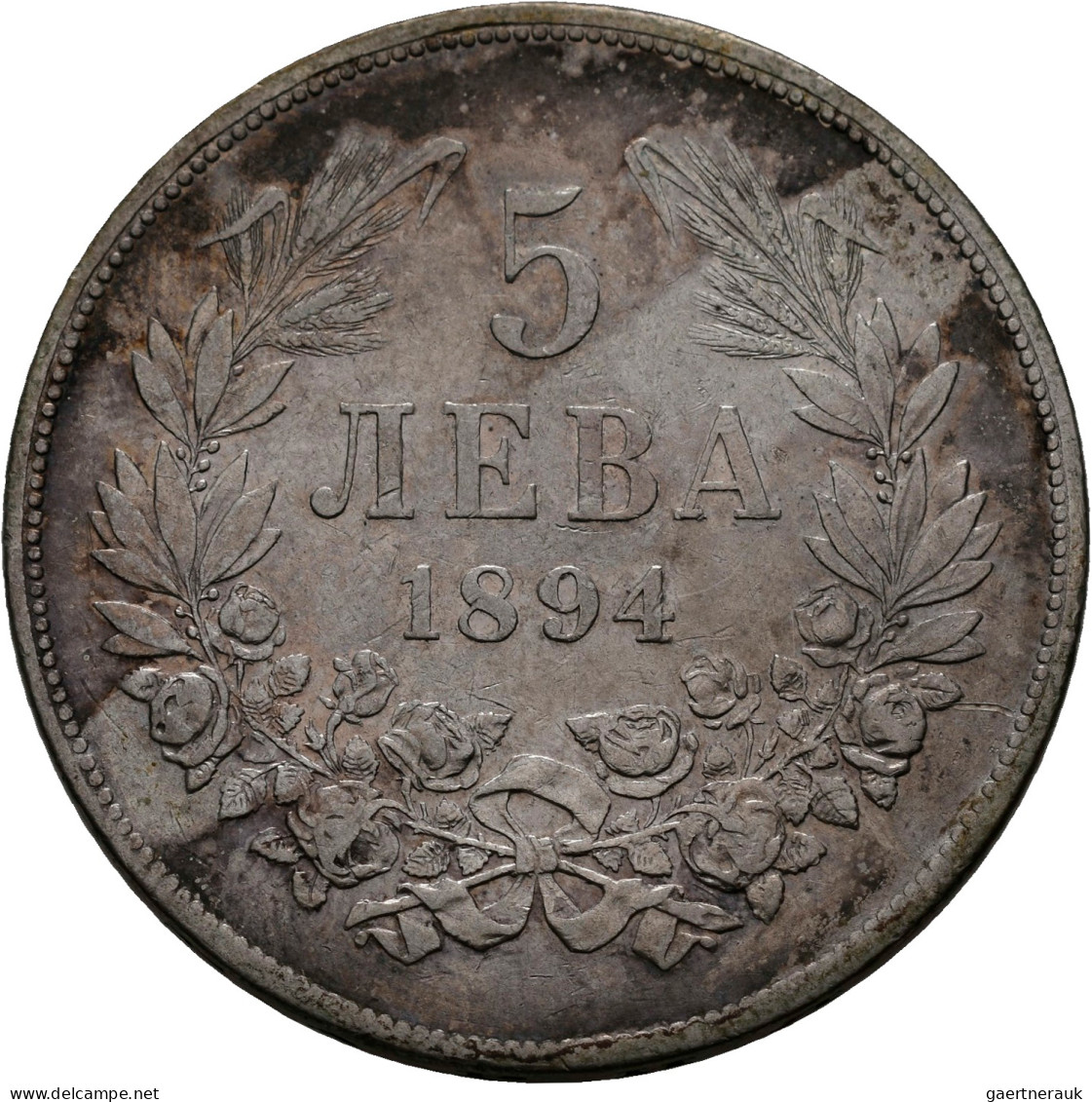 Bulgarien: Ferdinand I. 1887-1908: 1 + 2 + 5 Leva 1894, KM# 16, 17 Und 18, Sehr - Bulgaria