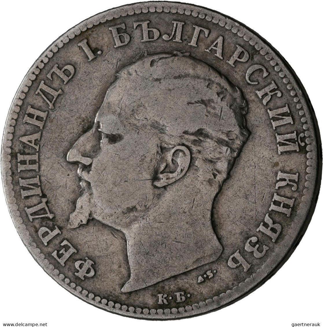 Bulgarien: Ferdinand I. 1887-1908: 1 + 2 + 5 Leva 1894, KM# 16, 17 Und 18, Sehr - Bulgaria