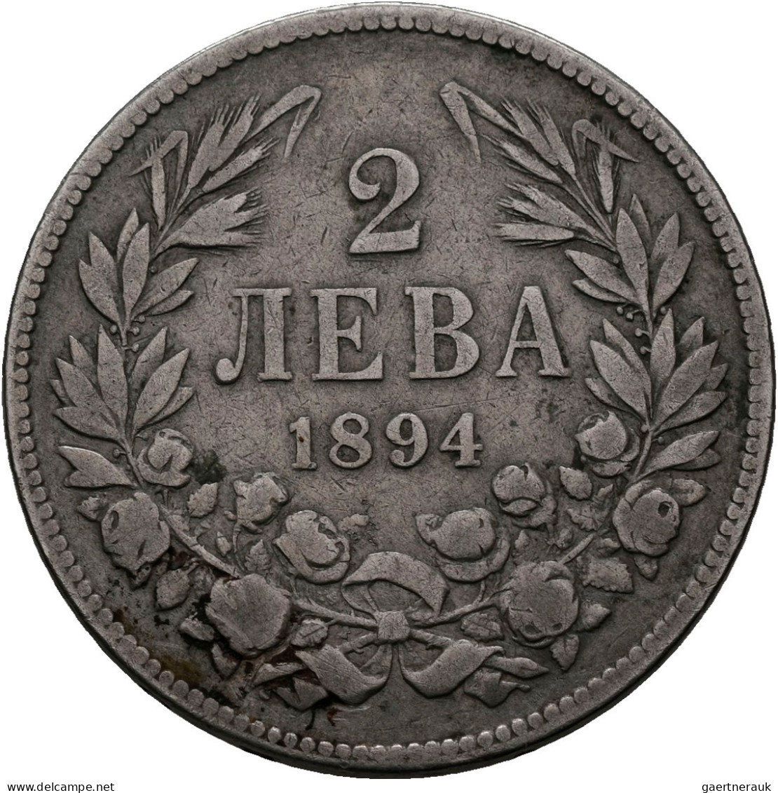 Bulgarien: Ferdinand I. 1887-1908: 1 + 2 + 5 Leva 1894, KM# 16, 17 Und 18, Sehr - Bulgaria