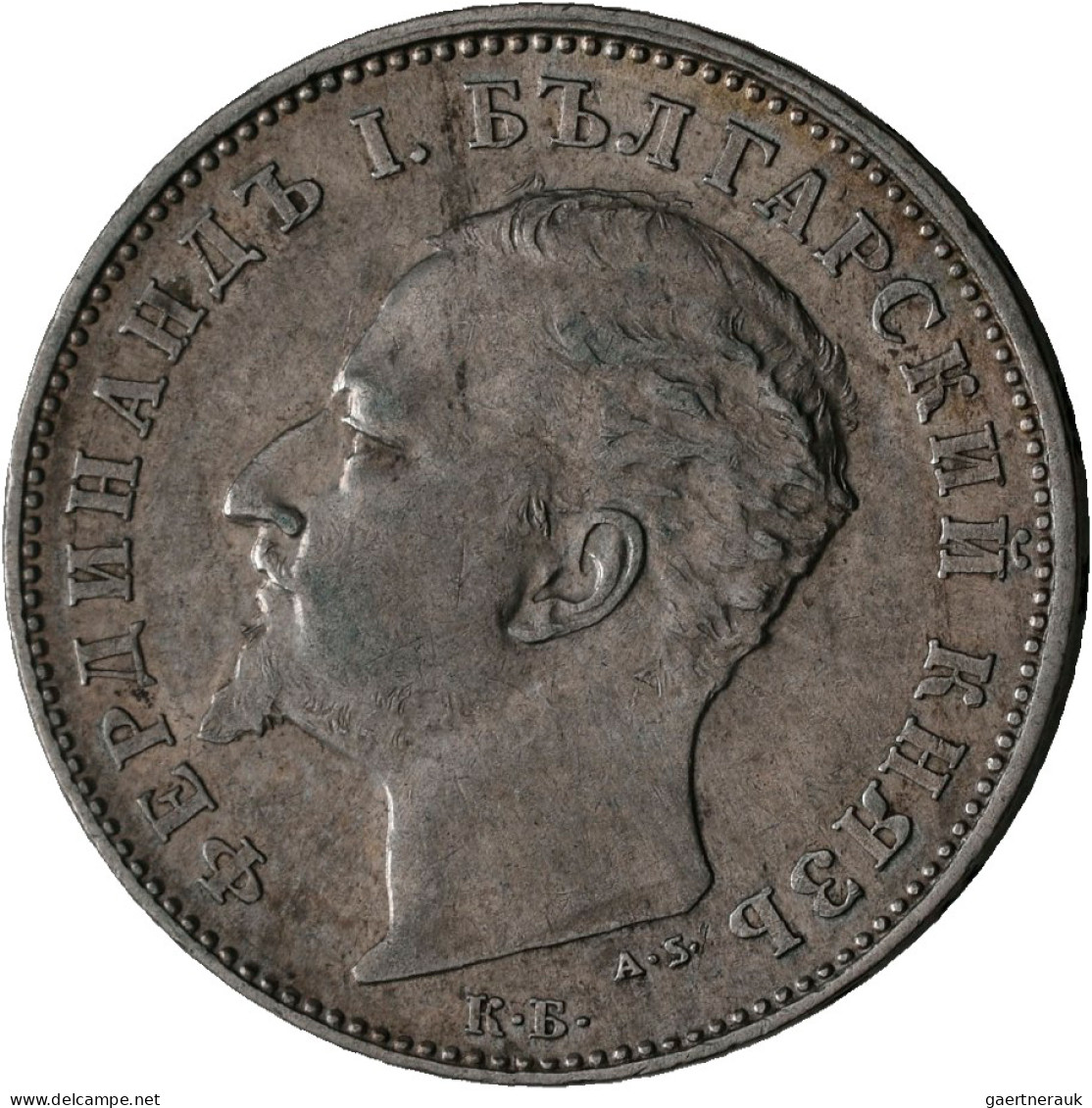 Bulgarien: Ferdinand I. 1887-1908: 1 + 2 + 5 Leva 1894, KM# 16, 17 Und 18, Sehr - Bulgaria