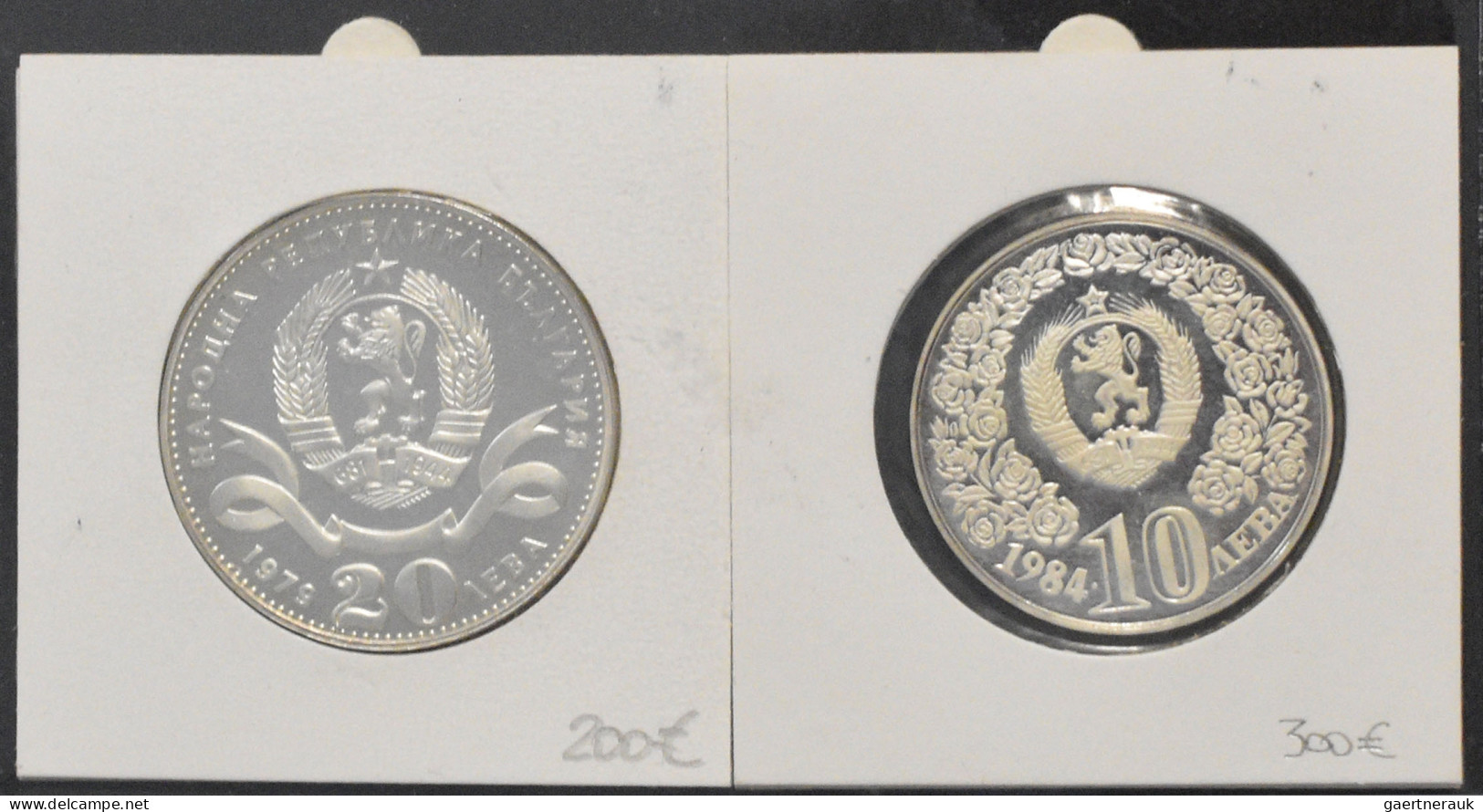 Bulgarien: Album mit 58 Münzen aus Bulgarien. Angefangen mit 1 Lev 1894 oder 5 L