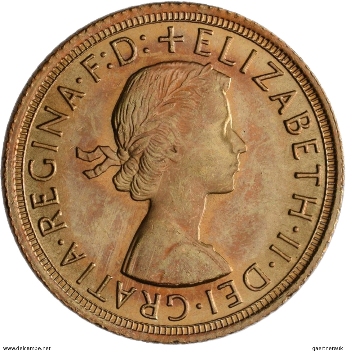 Großbritannien - Anlagegold: Elizabeth II. 1952-2022: Sovereign 1966, KM# 908, F - Andere & Zonder Classificatie