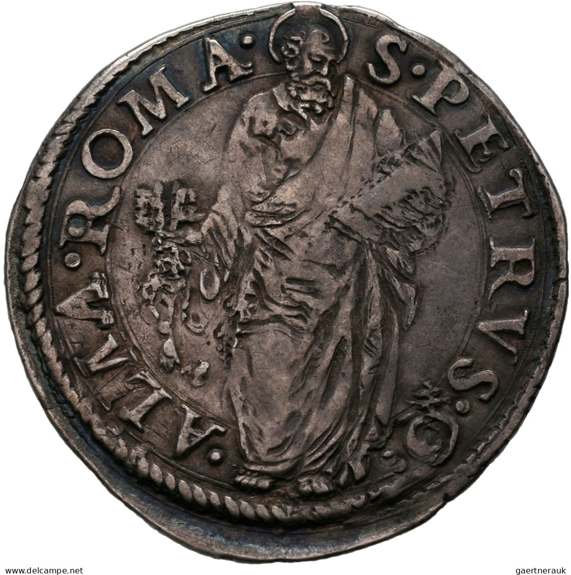 Italien: Kirchenstaat, Sede Vacante 1559: AR-Gulio, Mzst. Rom, 2,99 G, Muntoni 4 - 1861-1878 : Víctor Emmanuel II