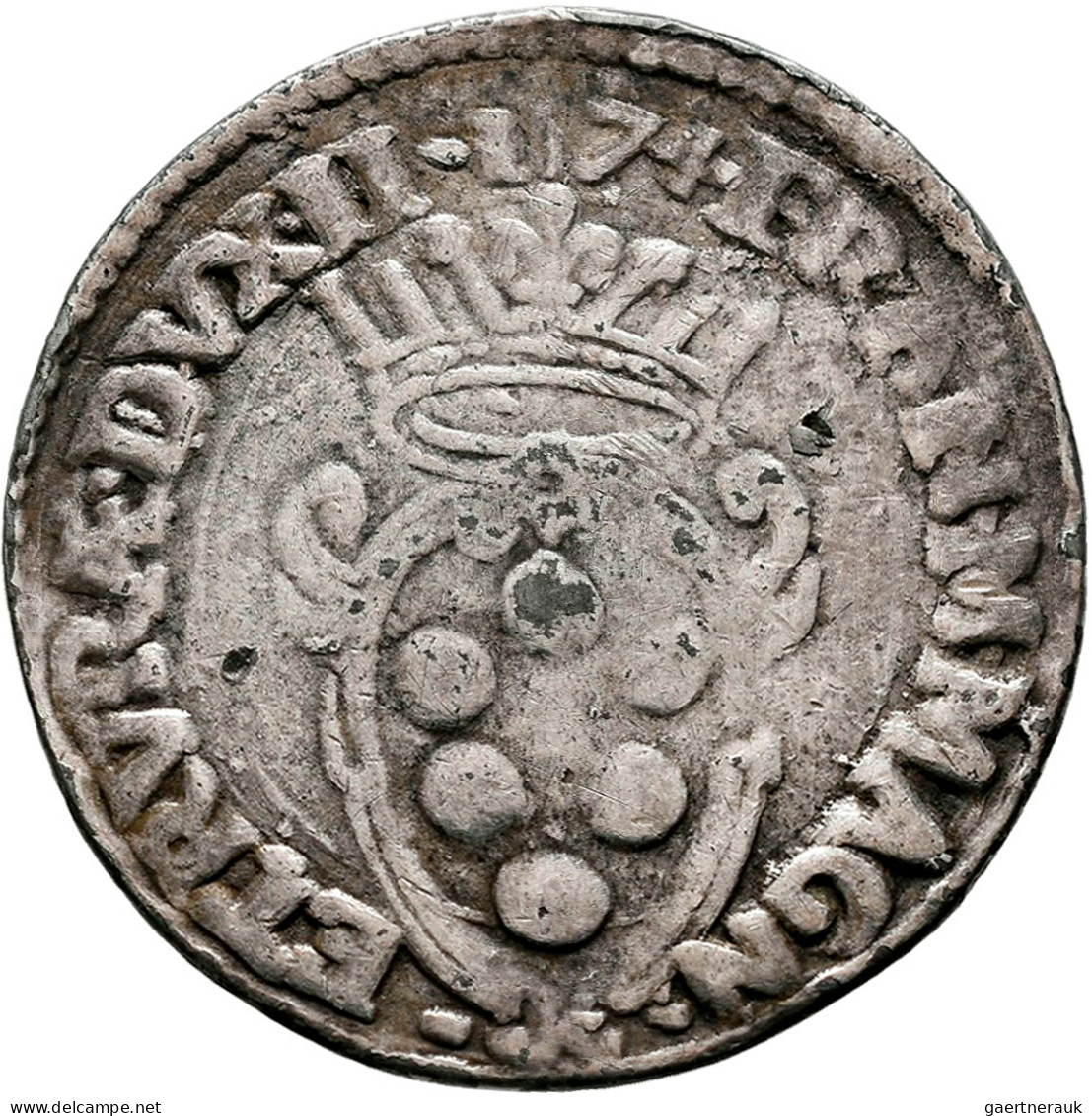 Italien: Florenz, Francesco I. De Medici 1574-1587: AR Giulio 1574, 3,88 G, Schö - 1861-1878 : Victor Emmanuel II