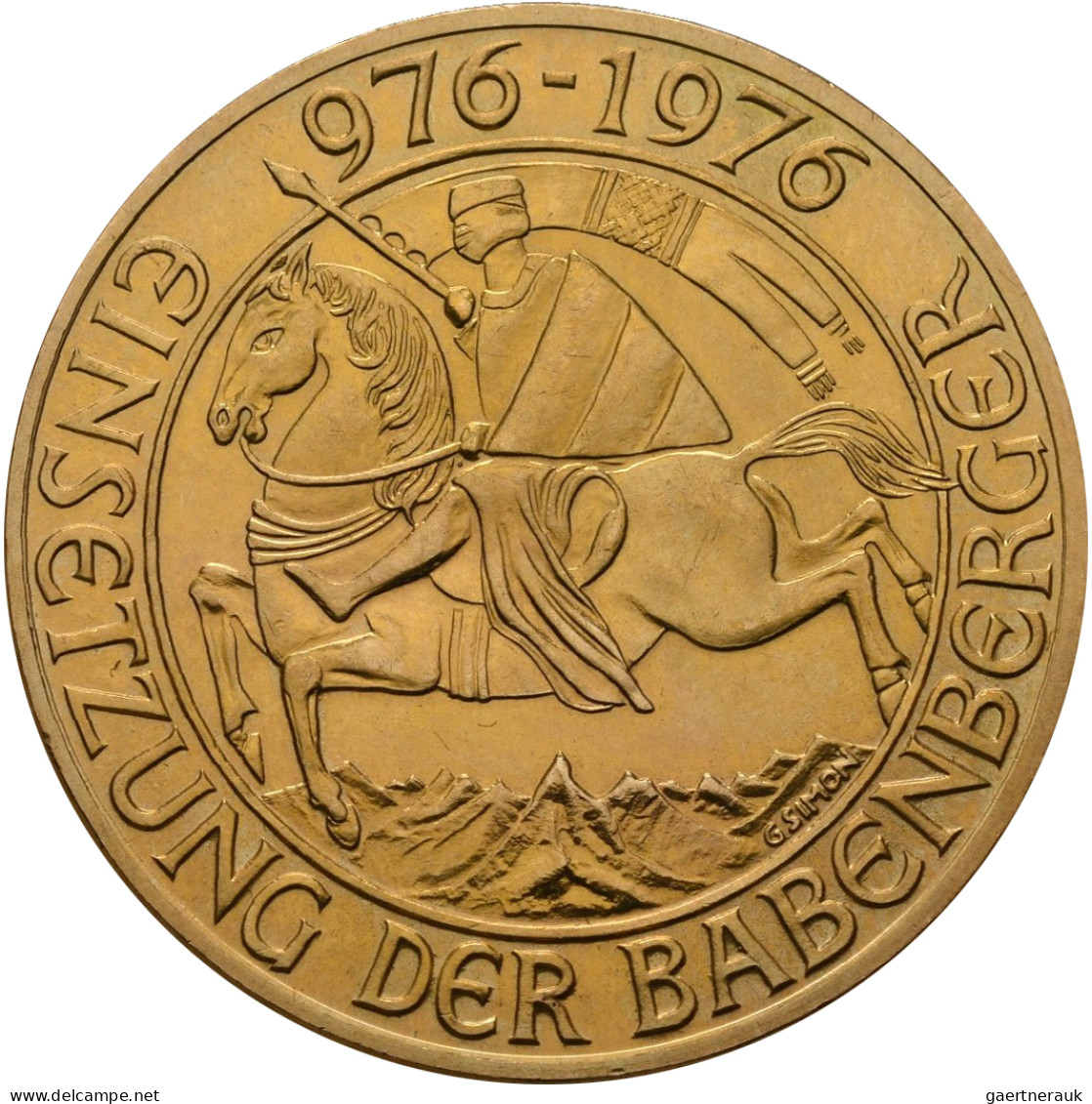 Österreich - Anlagegold: 1000 Schilling 1976, Babenberger, KM# 2933, Friedberg 9 - Oesterreich