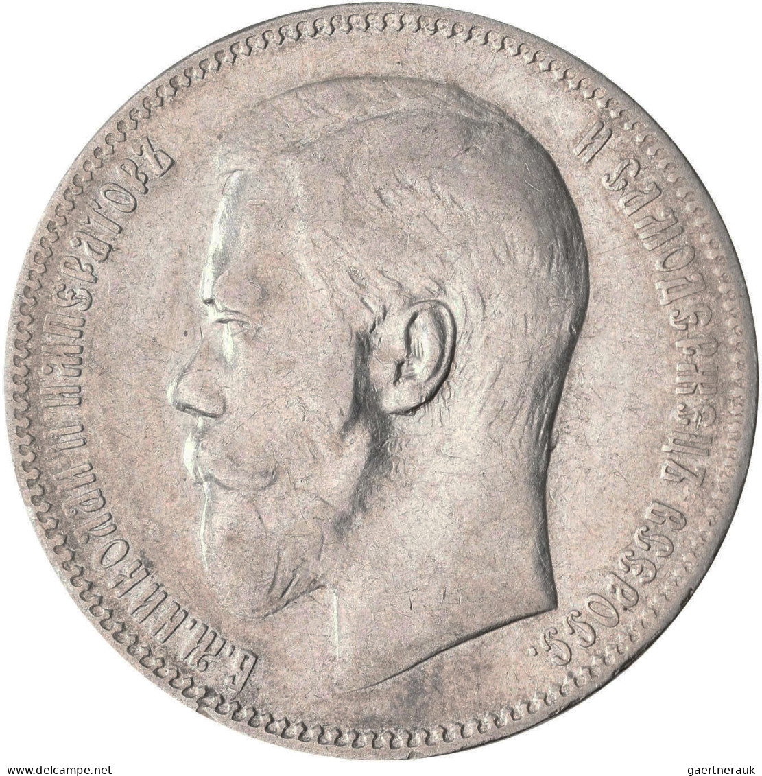 Russland: Nikolaus II. 1894-1917: Rubel 1897 (Münzzeichen 2 Sterne) Und Rubel 18 - Rusia