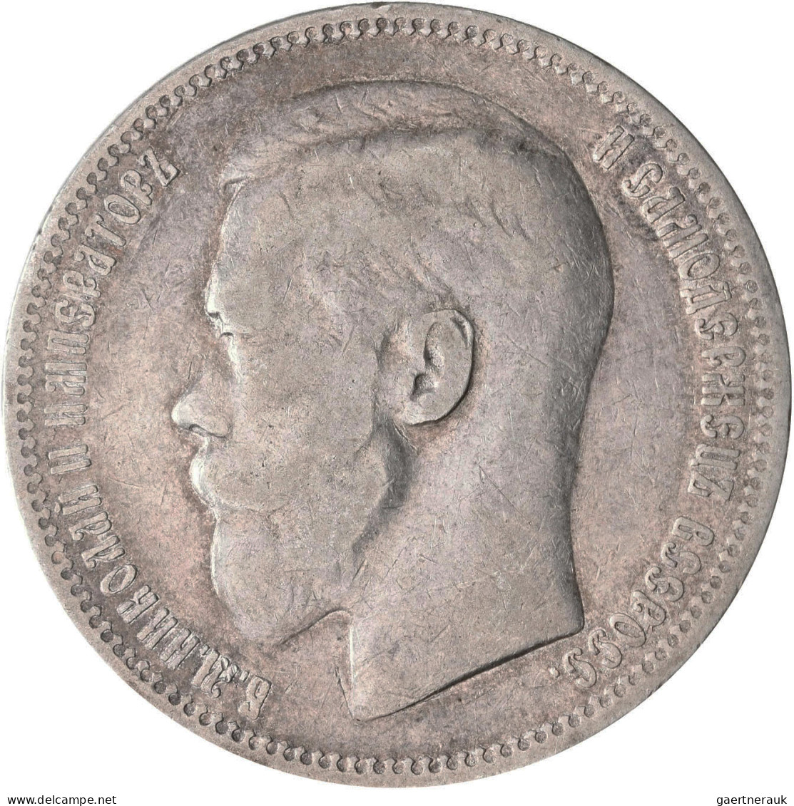 Russland: Nikolaus II. 1894-1917: Rubel 1897 (Münzzeichen 2 Sterne) Und Rubel 18 - Russland