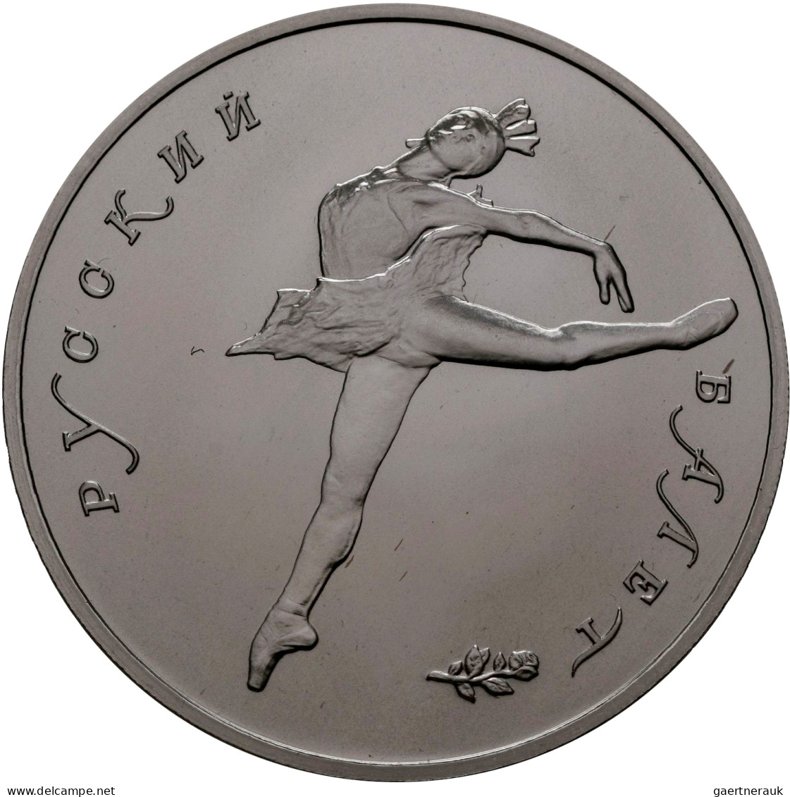Sowjetunion: 25 Rubel + 10 Rubel 1990, Serie Ballett / Ballerina. KM# Y239 + Y23 - Russia